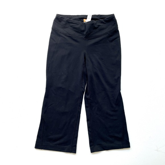 Lucy Powermax Capri Leggings Women's XS Black Wide Leg Pocket Yoga Gym Athletic - Picture 1 of 7